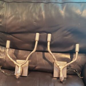 Silver Wall Sconces By Vaughan - Set Of 2